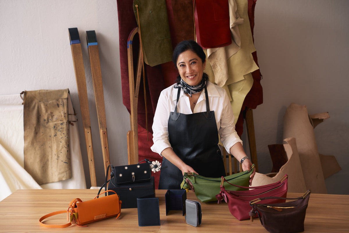 Fabiana, founder of KUBEEKA, Heirloom Leathercraft alumna
